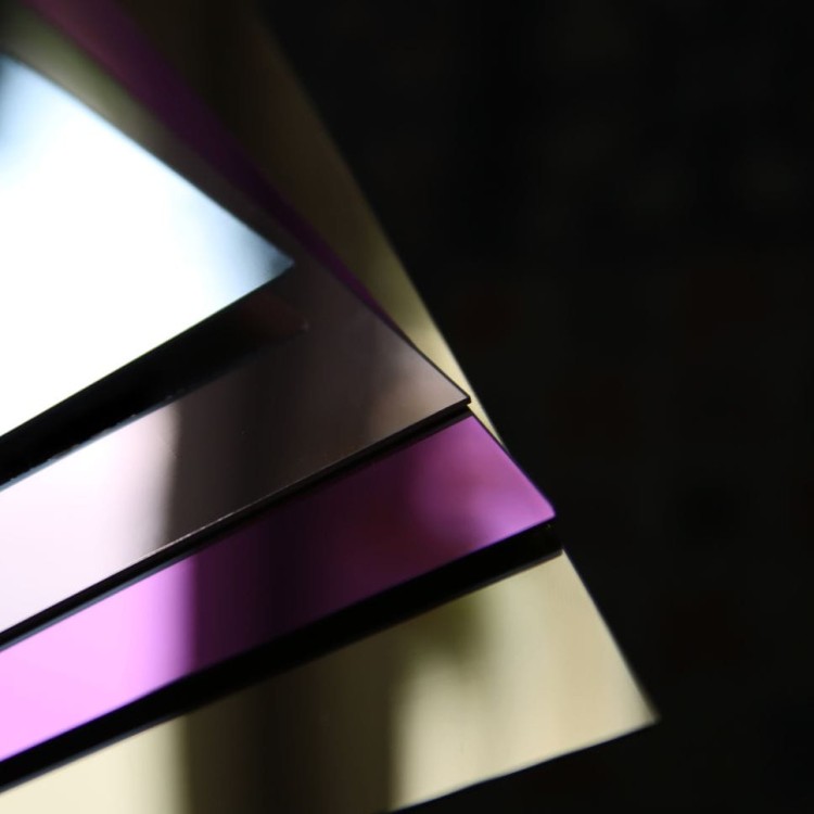 Plexi lustro gold rose 1mm ALUPLEXI