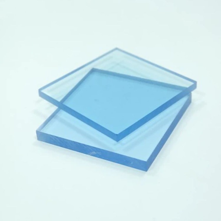 Plexi transparentna (dymiona) błękitna 5mm 1000×500mm | ALUPLEXI
