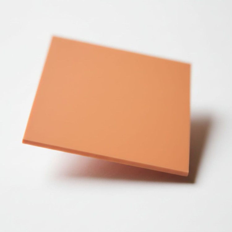 Plexi pastelowa pomarańczowa 3 mm 500×300 mm – strona matowa | ALUPLEXI