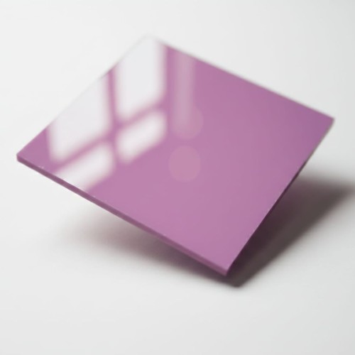 Arkusz plexi 3mm w kolorze Dzika Orchidea, dwustronny: połysk i mat - 500×500 mm | ALUPLEXI