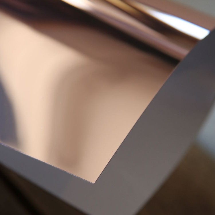 Plexi lustro samoprzylepne gold rose 0,8 mm 400×300 mm – 1 sztuka | ALUPLEXI