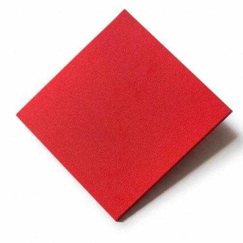 Czerwona plexi 3mm Makowa Czerwień, arkusz dekoracyjny strona matowa - 500×300 mm | ALUPLEXI