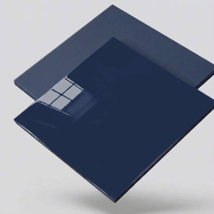 Plexi pastelowa Królewski Granat 3mm 90×90 mm dwustronna mat/połysk | ALUPLEXI