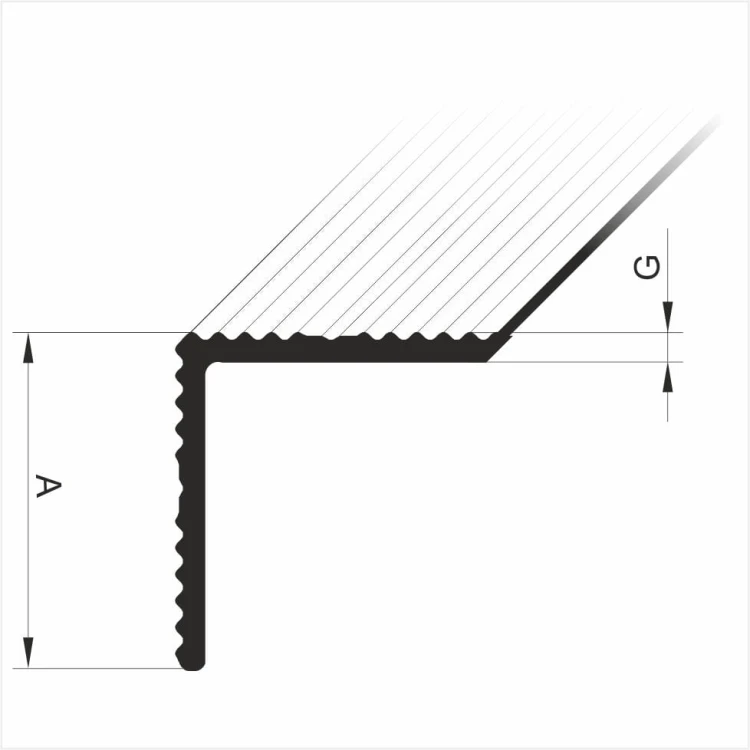 kątownik ozdobny aluminiowy ALUPLEXI
