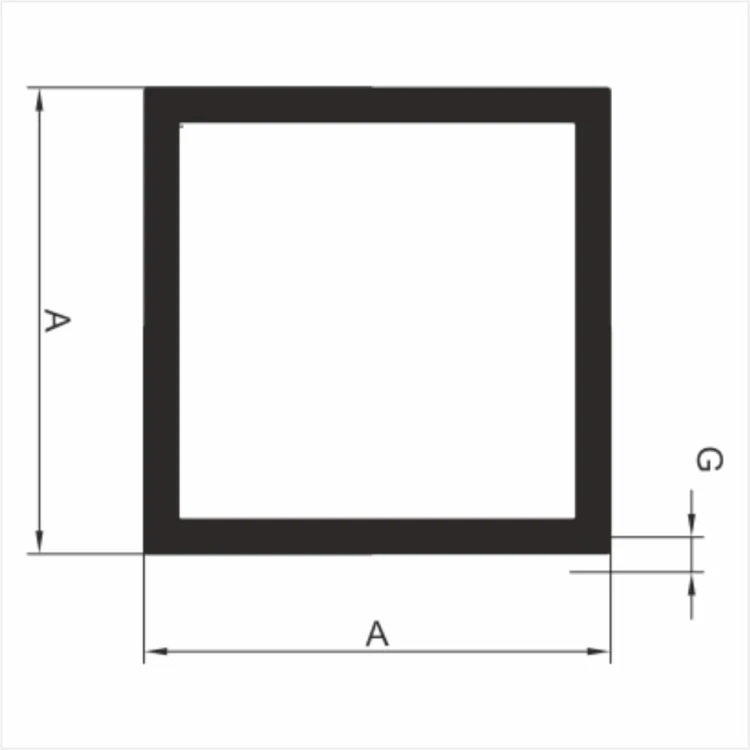 profil kwadratowy aluminiowy ALUPLEXI