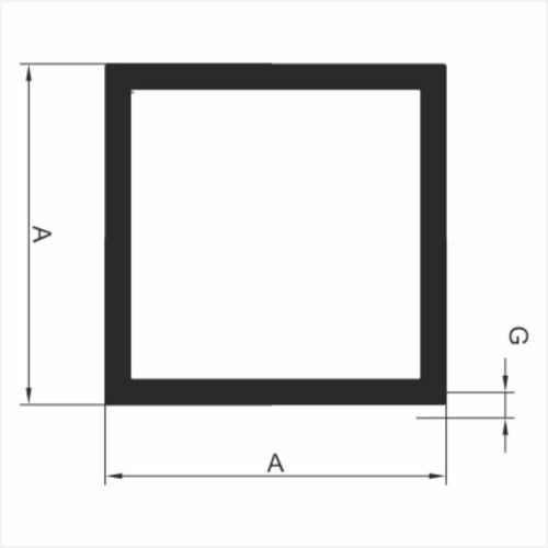 profil kwadratowy aluminiowy ALUPLEXI