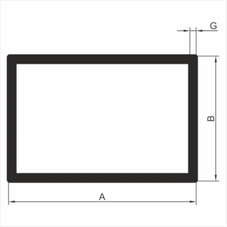 Profil prostokątny aluminiowy ALUPLEXI