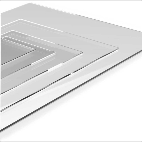 Plexi bezbarwna 3mm 1000x500mm – przezroczysta płyta akrylowa – pakiet 10 sztuk | ALUPLEXI