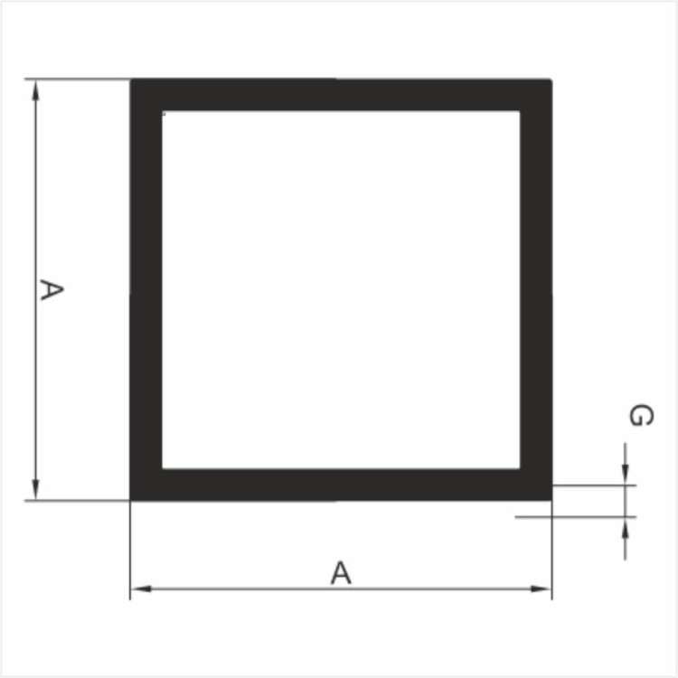 profil kwadratowy aluminiowy ALUPLEXI