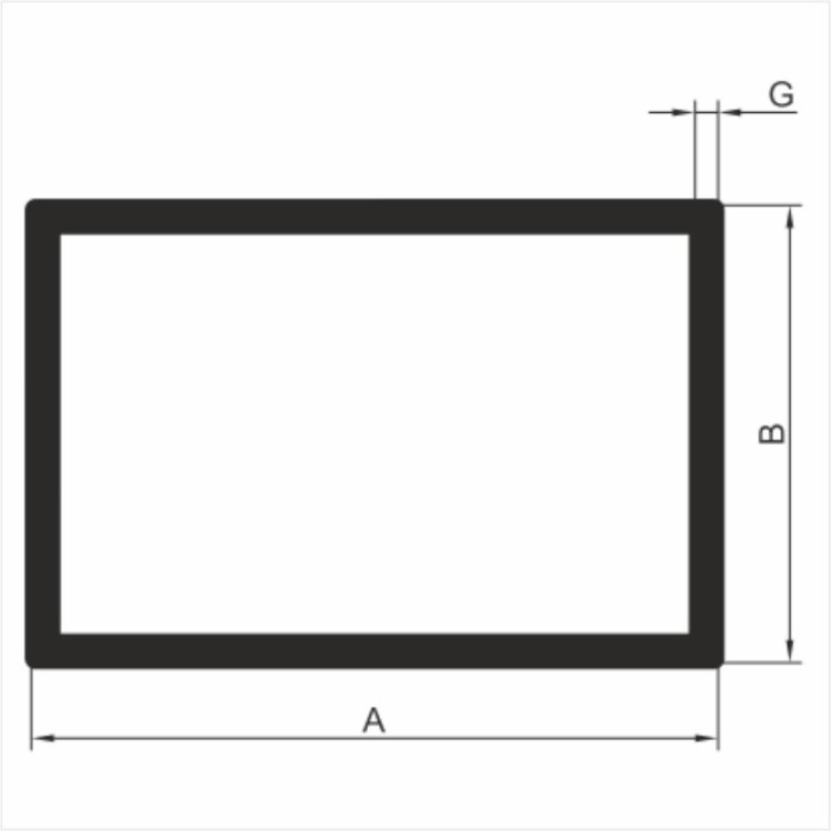 Profil prostokątny aluminiowy ALUPLEXI
