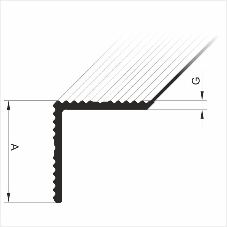 kątownik ozdobny aluminiowy ALUPLEXI