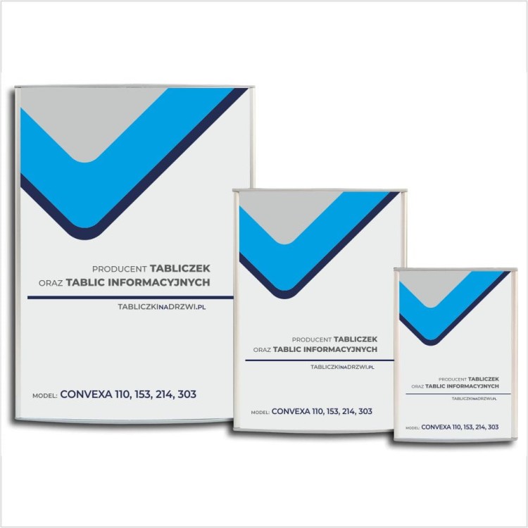 Tabliczka przydrzwiowa CONVEXA - ALUPLEXI